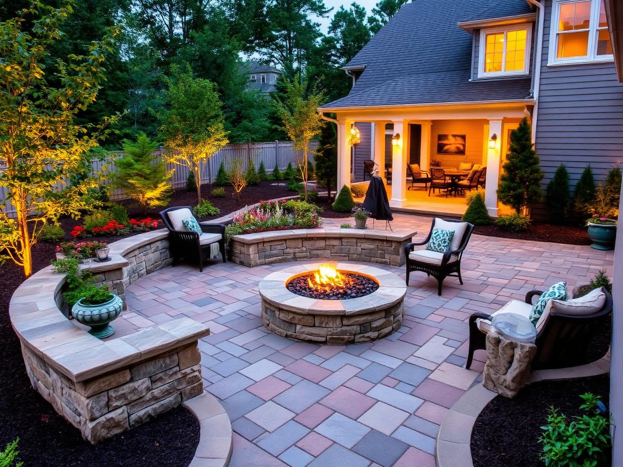 Patio & fire pit